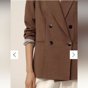 Anthropologie Maeve Blazer, Oversized, Brown, Women’s XXS
